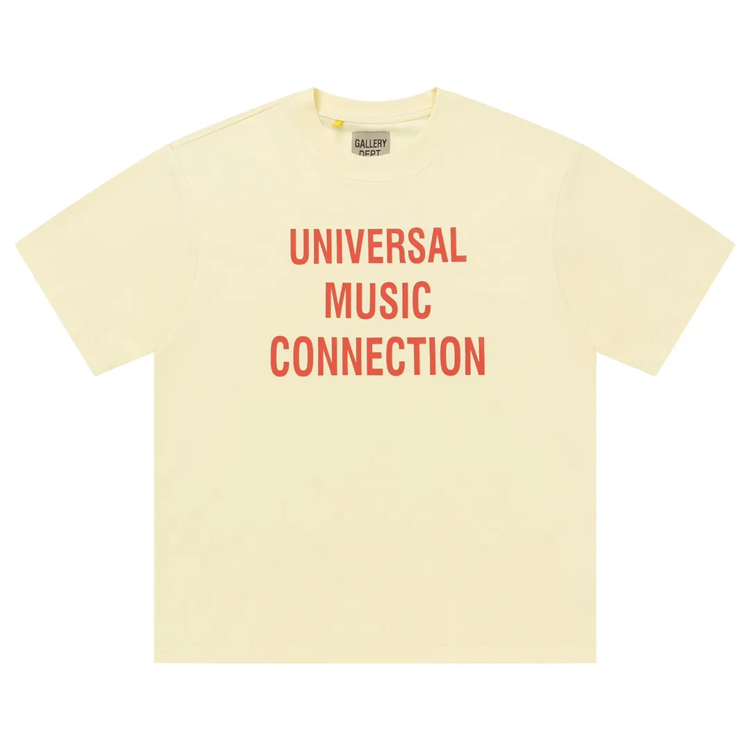 Model D141 Gallery dept American trendy brand printed high street short-sleeved T-shirt, glue printed, breathable and soft. After shrinking and shaping, it is soft, comfortable and breathable, does not pill, does not fade or deform, S to XL, p106